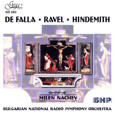 Корица на албум с произведения на De Falla, Ravel и Hindemith, в изпълнение на Симфоничен оркестър на БНР