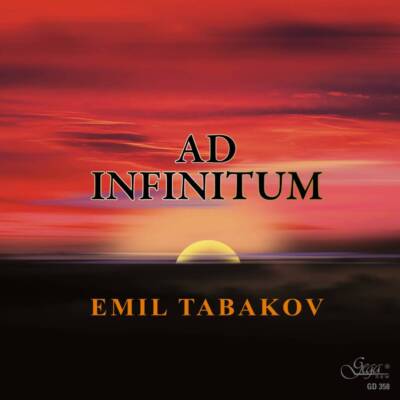 Обложка на музикален албум Ad Infinitum от композитора и диригент Емил Табаков.